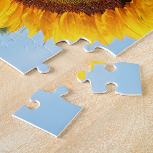 Zonnebloem in zonneschijn Creëer Uw eigen foto Legpuzzel (Zijkant)