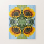 Zonnebloem in zonneschijn Creëer Uw eigen foto Legpuzzel (Verticaal)