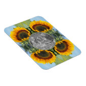Zonnebloem in zonneschijn Creëer Uw eigen foto Magneet (Rechterzijde)