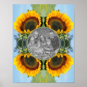 Zonnebloem in zonneschijn Creëer Uw eigen foto Poster