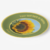 Zonnebloem in Zonneschijn Gepersonaliseerde partij Papieren Bordje (Gekanteld)