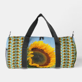 Zonnebloem in zonneschijn spiegel gepersonaliseerd plunjezak (Achterkant)