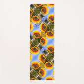 Zonnebloem in zonneschijnse Abstracte kunst, speci Yogamat (Voorkant)