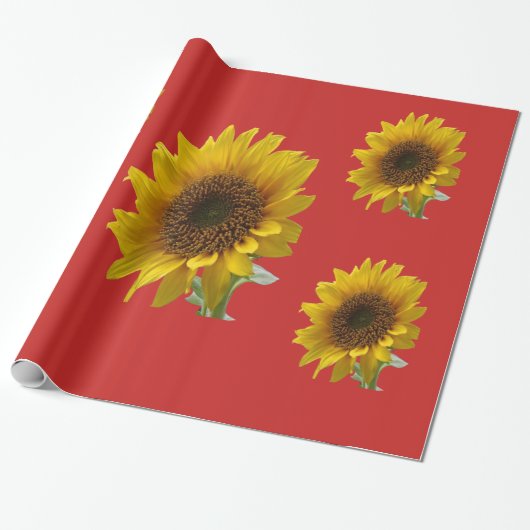 Zonnebloem Inpakpapier (Uitgerold)