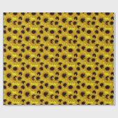 Zonnebloem Inpakpapier Gepersonaliseerd Giftpapier (Vlak)