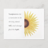 Zonnebloem Inspiratie Briefkaart (Voorkant)