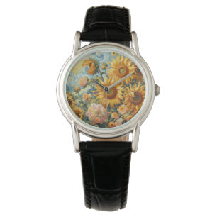 Zonnebloem inspiratie horloge