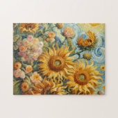 Zonnebloem inspiratie legpuzzel (Horizontaal)