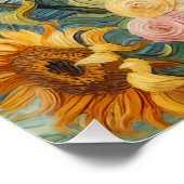 Zonnebloem inspiratie perfect poster (Hoek)