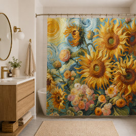 Zonnebloem Inspiraties Douchegordijn