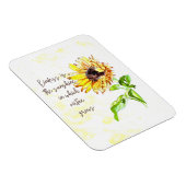 Zonnebloem Inspirerend Magnet Magneet (Rechterzijde)