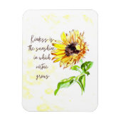 Zonnebloem Inspirerend Magnet Magneet (Verticaal)