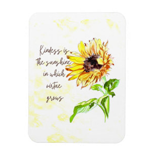 Zonnebloem Inspirerend Magnet Magneet