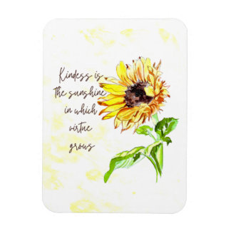 Zonnebloem Inspirerend Magnet Magneet