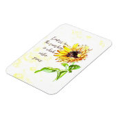 Zonnebloem Inspirerend Magnet Magneet (Linkerzijde)