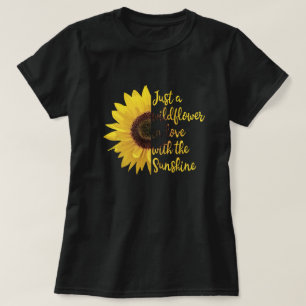 Zonnebloem   Inspirerend prijsopgave T-shirt