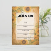 zonnebloem invullen voor multifunctionele doelein kaart (Staand voorkant)