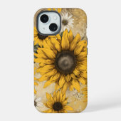 Zonnebloem iPhone 15 Case (Achterkant)