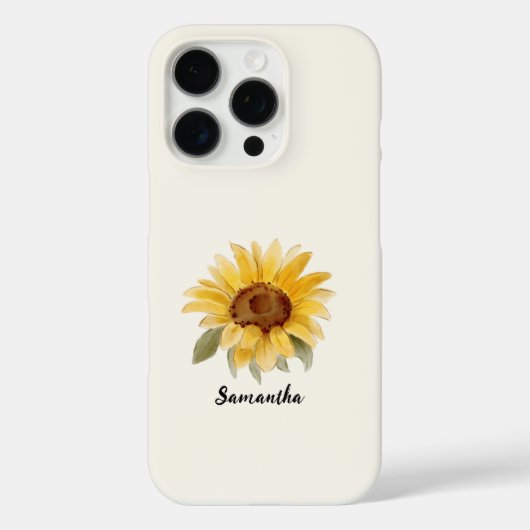Zonnebloem iPhone Case (Achterkant)