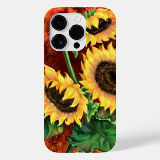 Zonnebloem iPhone Case (Achterkant)