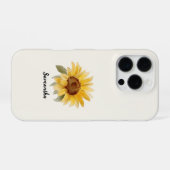 Zonnebloem iPhone Case Hoesje (Achterkant horizontaal)
