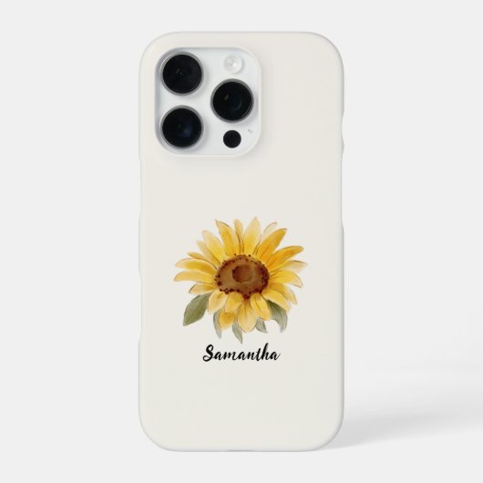 Zonnebloem iPhone Case Hoesje (Achterkant)