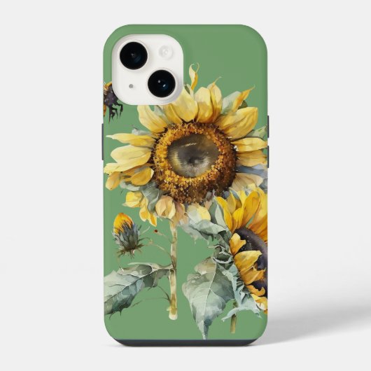Zonnebloem iPhone Hoesje (Achterkant)
