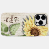Zonnebloem iPhone Hoesje (Achterkant (horizontaal))