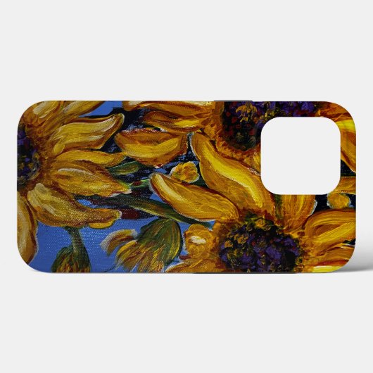 Zonnebloem iPhone / iPad case (Achterkant (horizontaal))