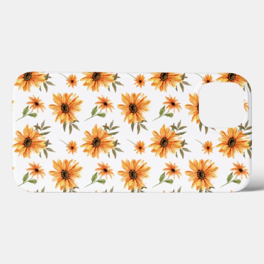 Zonnebloem iPhone / iPad case (Achterkant (horizontaal))