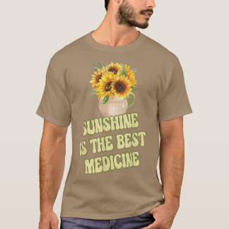 Zonnebloem is de beste medicinale geelzonnebloem t-shirt