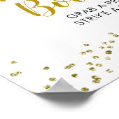 Zonnebloem is op de weg Baby shower Photo Booth Poster (Hoek)