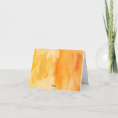 Zonnebloem is op weg Baby shower Dank u Kaart (Achterkant)