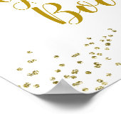 Zonnebloem is op weg Baby shower Gastenboek Poster (Hoek)