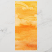 Zonnebloem is op weg Baby shower Menu (Achterkant)