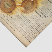  Zonnebloem IV Tissuepapier (Detail)