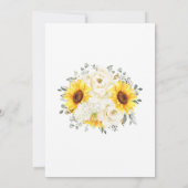 Zonnebloem Ivory Peony Eucalyptus We doen dat nog Kaart (Achterkant)