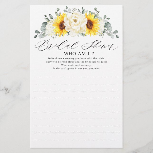 Zonnebloem Ivory Peony Floral wie ik ben (Voorkant)