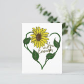 Zonnebloem Je bent Genoeg (Staand voorkant)