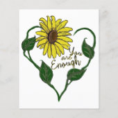 Zonnebloem Je bent Genoeg (Achterkant)