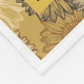 Zonnebloem Je bent mijn zon Fleece Deken (Hoek)