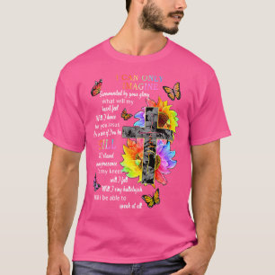 Zonnebloem Jezus Kruisvlinder ik kan me voorstelle T-shirt