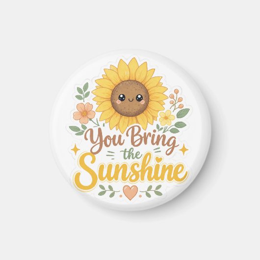 Zonnebloem: Jij Brengt het Zonlicht Magneet (Voorkant)