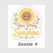 Zonnebloem: Jij Brengt het Zonlicht Sticker (Vel)