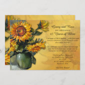 Zonnebloem Jubileum Kaart (Voorkant / Achterkant)