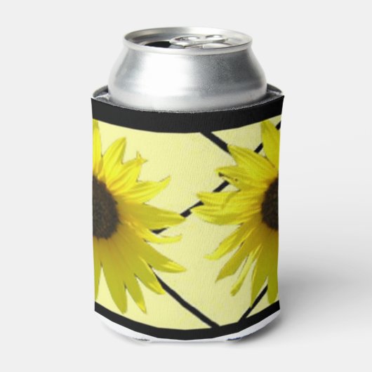 Zonnebloem juichen blikjeskoeler (Blikje Voorkant)