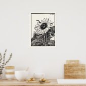 Zonnebloem Julie De Graag Nederlandse Artiest Vint Poster (Keuken)