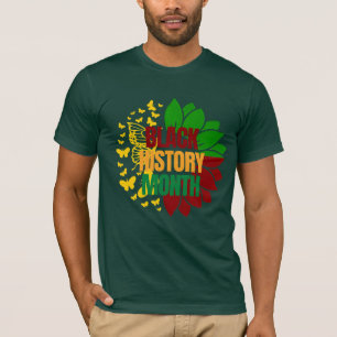 Zonnebloem juneteenth afrikaans zwart vrijheid 186 t-shirt
