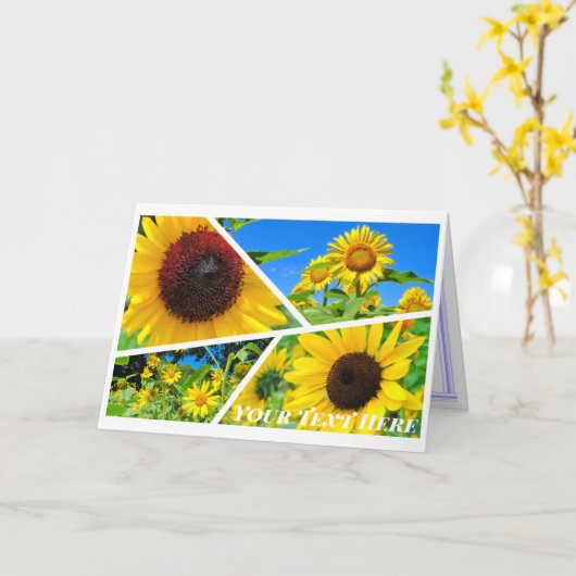 zonnebloem kaart (Gele Bloem)