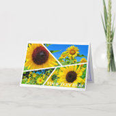 zonnebloem kaart (Voorkant)